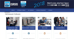 Desktop Screenshot of ctrcursos.com.br
